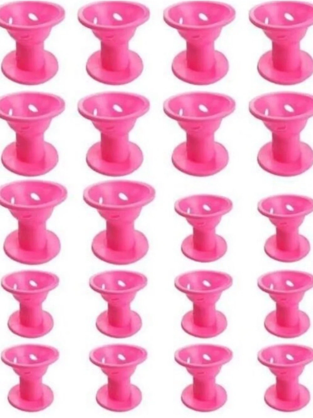 Pink Hair Clip Holders and Black Satin Bonnet Set